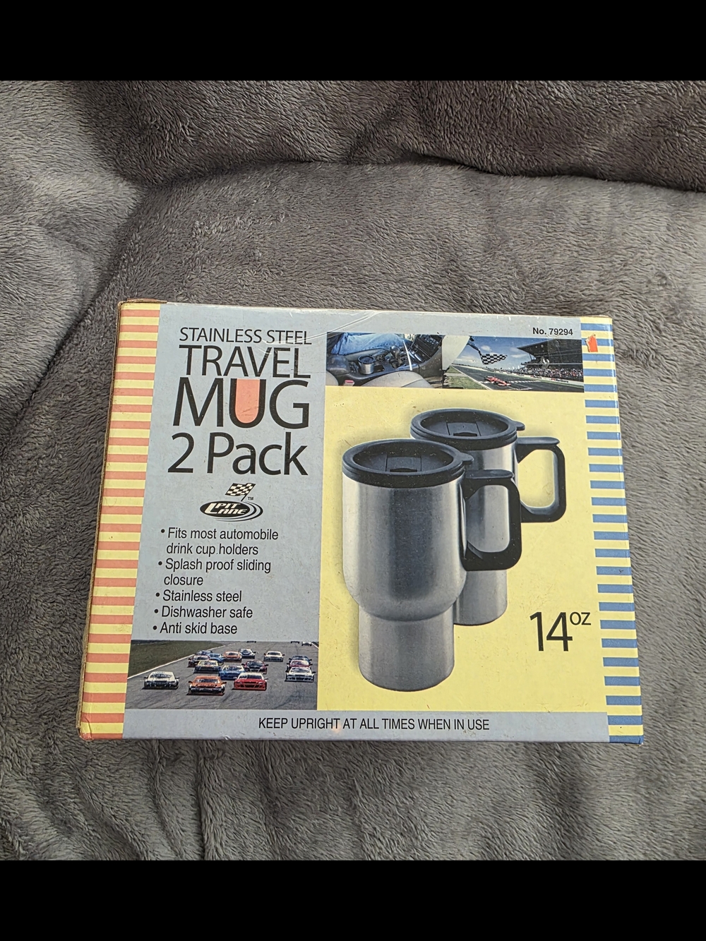 New Stainless Steel Travel Mug 2-Pack - Black